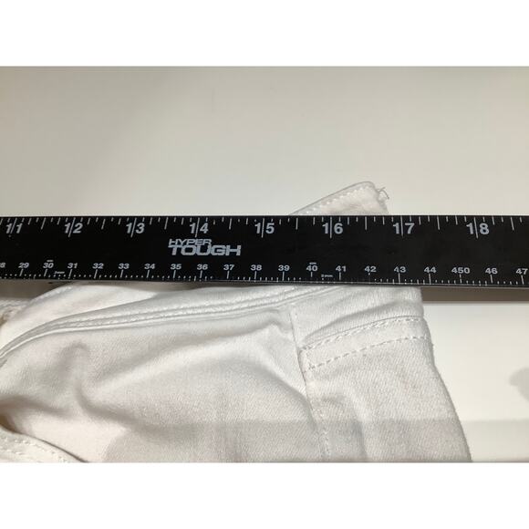 J.Jill White Denim Capri with Ankle Slit Authentic Fit 12 Classic, Casual - Picture 6 of 8